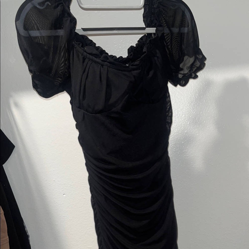 Peppermayo Elegant Black Mini Dress